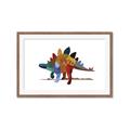 Picture of colorful stegosaurus _GroupedProduct_Rectangle_Landscape_Mini_ _GroupedProduct_Rectangle_Landscape_Framed_Matted_