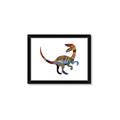 Picture of Colourful velociraptor  _GroupedProduct_Rectangle_Landscape_Mini_ _GroupedProduct_Rectangle_Landscape_Framed_Matted_