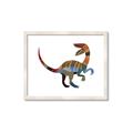 Picture of Colourful velociraptor  _GroupedProduct_Rectangle_Landscape_Mini_ _GroupedProduct_Rectangle_Landscape_Framed_Matted_