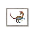 Picture of Colourful velociraptor  _GroupedProduct_Rectangle_Landscape_Mini_ _GroupedProduct_Rectangle_Landscape_Framed_Matted_