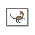 Picture of Colourful velociraptor  _GroupedProduct_Rectangle_Landscape_Mini_ _GroupedProduct_Rectangle_Landscape_Framed_Matted_