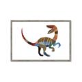 Picture of Colourful velociraptor  _GroupedProduct_Rectangle_Landscape_Mini_ _GroupedProduct_Rectangle_Landscape_Framed_Matted_