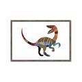 Picture of Colourful velociraptor  _GroupedProduct_Rectangle_Landscape_Mini_ _GroupedProduct_Rectangle_Landscape_Framed_Matted_