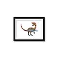 Picture of Colourful velociraptor  _GroupedProduct_Rectangle_Landscape_Mini_ _GroupedProduct_Rectangle_Landscape_Framed_Matted_