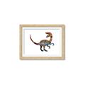 Picture of Colourful velociraptor  _GroupedProduct_Rectangle_Landscape_Mini_ _GroupedProduct_Rectangle_Landscape_Framed_Matted_