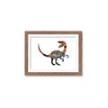 Picture of Colourful velociraptor  _GroupedProduct_Rectangle_Landscape_Mini_ _GroupedProduct_Rectangle_Landscape_Framed_Matted_