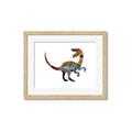 Picture of Colourful velociraptor  _GroupedProduct_Rectangle_Landscape_Mini_ _GroupedProduct_Rectangle_Landscape_Framed_Matted_