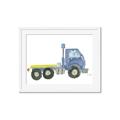 Picture of Blue Pick up  _GroupedProduct_Rectangle_Landscape_Mini_ _GroupedProduct_Rectangle_Landscape_Framed_Matted_