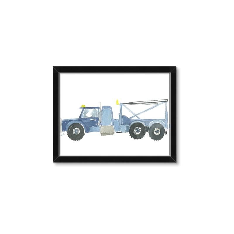 Picture of Blue Grader _GroupedProduct_Rectangle_Landscape_Mini_ _GroupedProduct_Rectangle_Landscape_Framed_Matted_