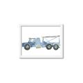 Picture of Blue Grader _GroupedProduct_Rectangle_Landscape_Mini_ _GroupedProduct_Rectangle_Landscape_Framed_Matted_