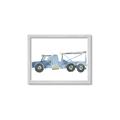 Picture of Blue Grader _GroupedProduct_Rectangle_Landscape_Mini_ _GroupedProduct_Rectangle_Landscape_Framed_Matted_