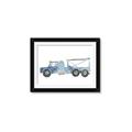 Picture of Blue Grader _GroupedProduct_Rectangle_Landscape_Mini_ _GroupedProduct_Rectangle_Landscape_Framed_Matted_