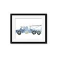 Picture of Blue Grader _GroupedProduct_Rectangle_Landscape_Mini_ _GroupedProduct_Rectangle_Landscape_Framed_Matted_