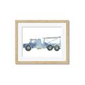 Picture of Blue Grader _GroupedProduct_Rectangle_Landscape_Mini_ _GroupedProduct_Rectangle_Landscape_Framed_Matted_