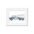 Picture of Blue Grader _GroupedProduct_Rectangle_Landscape_Mini_ _GroupedProduct_Rectangle_Landscape_Framed_Matted_