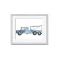 Picture of Blue Grader _GroupedProduct_Rectangle_Landscape_Mini_ _GroupedProduct_Rectangle_Landscape_Framed_Matted_