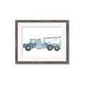 Picture of Blue Grader _GroupedProduct_Rectangle_Landscape_Mini_ _GroupedProduct_Rectangle_Landscape_Framed_Matted_