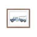Picture of Blue Grader _GroupedProduct_Rectangle_Landscape_Mini_ _GroupedProduct_Rectangle_Landscape_Framed_Matted_