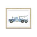 Picture of Blue Grader _GroupedProduct_Rectangle_Landscape_Mini_ _GroupedProduct_Rectangle_Landscape_Framed_Matted_