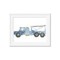 Picture of Blue Grader _GroupedProduct_Rectangle_Landscape_Mini_ _GroupedProduct_Rectangle_Landscape_Framed_Matted_