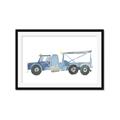 Picture of Blue Grader _GroupedProduct_Rectangle_Landscape_Mini_ _GroupedProduct_Rectangle_Landscape_Framed_Matted_