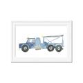 Picture of Blue Grader _GroupedProduct_Rectangle_Landscape_Mini_ _GroupedProduct_Rectangle_Landscape_Framed_Matted_