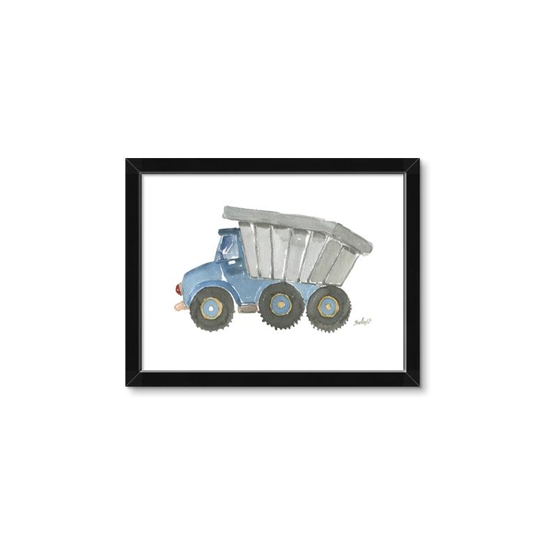 Picture of Blue Dump T _GroupedProduct_Rectangle_Landscape_Mini_ _GroupedProduct_Rectangle_Landscape_Framed_Matted_