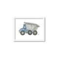 Picture of Blue Dump T _GroupedProduct_Rectangle_Landscape_Mini_ _GroupedProduct_Rectangle_Landscape_Framed_Matted_