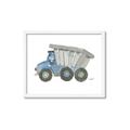 Picture of Blue Dump T _GroupedProduct_Rectangle_Landscape_Mini_ _GroupedProduct_Rectangle_Landscape_Framed_Matted_