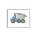 Picture of Blue Dump T _GroupedProduct_Rectangle_Landscape_Mini_ _GroupedProduct_Rectangle_Landscape_Framed_Matted_