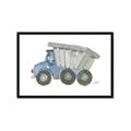 Picture of Blue Dump T _GroupedProduct_Rectangle_Landscape_Mini_ _GroupedProduct_Rectangle_Landscape_Framed_Matted_