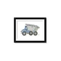 Picture of Blue Dump T _GroupedProduct_Rectangle_Landscape_Mini_ _GroupedProduct_Rectangle_Landscape_Framed_Matted_