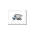 Picture of Blue Dump T _GroupedProduct_Rectangle_Landscape_Mini_ _GroupedProduct_Rectangle_Landscape_Framed_Matted_