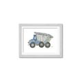 Picture of Blue Dump T _GroupedProduct_Rectangle_Landscape_Mini_ _GroupedProduct_Rectangle_Landscape_Framed_Matted_