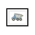 Picture of Blue Dump T _GroupedProduct_Rectangle_Landscape_Mini_ _GroupedProduct_Rectangle_Landscape_Framed_Matted_