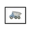 Picture of Blue Dump T _GroupedProduct_Rectangle_Landscape_Mini_ _GroupedProduct_Rectangle_Landscape_Framed_Matted_