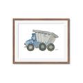 Picture of Blue Dump T _GroupedProduct_Rectangle_Landscape_Mini_ _GroupedProduct_Rectangle_Landscape_Framed_Matted_