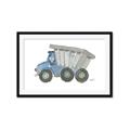 Picture of Blue Dump T _GroupedProduct_Rectangle_Landscape_Mini_ _GroupedProduct_Rectangle_Landscape_Framed_Matted_