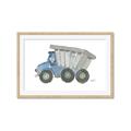 Picture of Blue Dump T _GroupedProduct_Rectangle_Landscape_Mini_ _GroupedProduct_Rectangle_Landscape_Framed_Matted_