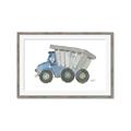 Picture of Blue Dump T _GroupedProduct_Rectangle_Landscape_Mini_ _GroupedProduct_Rectangle_Landscape_Framed_Matted_