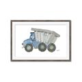 Picture of Blue Dump T _GroupedProduct_Rectangle_Landscape_Mini_ _GroupedProduct_Rectangle_Landscape_Framed_Matted_