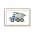 Picture of Blue Dump T _GroupedProduct_Rectangle_Landscape_Mini_ _GroupedProduct_Rectangle_Landscape_Framed_Matted_
