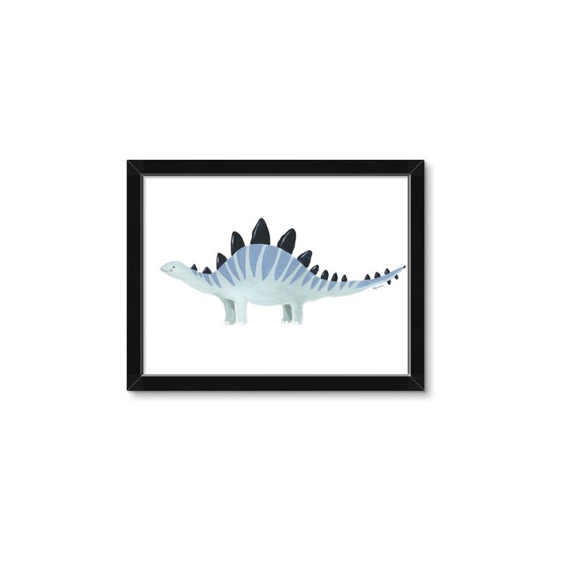 Picture of Pale Blue Stegosaurus _GroupedProduct_Rectangle_Landscape_Mini_ _GroupedProduct_Rectangle_Landscape_Framed_Matted_