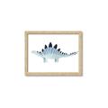 Picture of Pale Blue Stegosaurus _GroupedProduct_Rectangle_Landscape_Mini_ _GroupedProduct_Rectangle_Landscape_Framed_Matted_