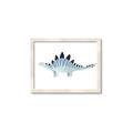 Picture of Pale Blue Stegosaurus _GroupedProduct_Rectangle_Landscape_Mini_ _GroupedProduct_Rectangle_Landscape_Framed_Matted_