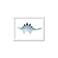 Picture of Pale Blue Stegosaurus _GroupedProduct_Rectangle_Landscape_Mini_ _GroupedProduct_Rectangle_Landscape_Framed_Matted_