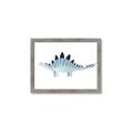 Picture of Pale Blue Stegosaurus _GroupedProduct_Rectangle_Landscape_Mini_ _GroupedProduct_Rectangle_Landscape_Framed_Matted_