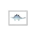 Picture of Pale Blue Stegosaurus _GroupedProduct_Rectangle_Landscape_Mini_ _GroupedProduct_Rectangle_Landscape_Framed_Matted_
