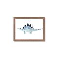 Picture of Pale Blue Stegosaurus _GroupedProduct_Rectangle_Landscape_Mini_ _GroupedProduct_Rectangle_Landscape_Framed_Matted_