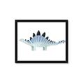 Picture of Pale Blue Stegosaurus _GroupedProduct_Rectangle_Landscape_Mini_ _GroupedProduct_Rectangle_Landscape_Framed_Matted_